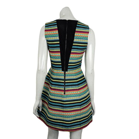 Alice + Olivia Colorful Striped Mini Dress - Picture 4 of 9